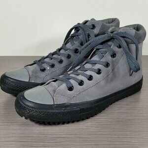 Chuck Taylor All Star High Top, Sharkskin Grey Suede, Mens Size 10